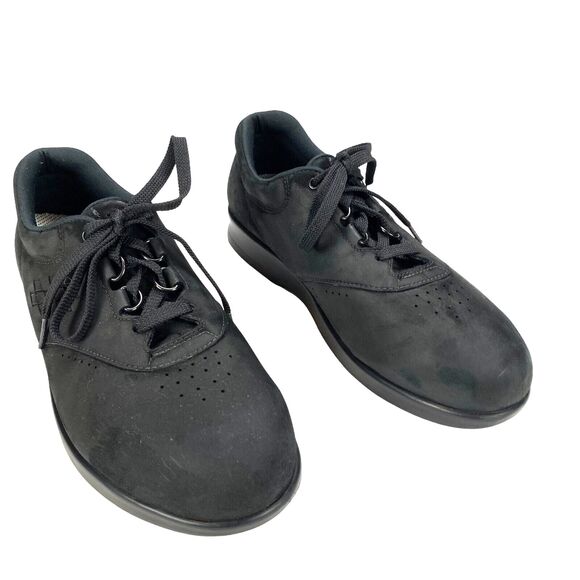 SAS Freetime Walking Sneaker Womens Size 9M Black Leather Upper Lace Up Comfort - Picture 2 of 16